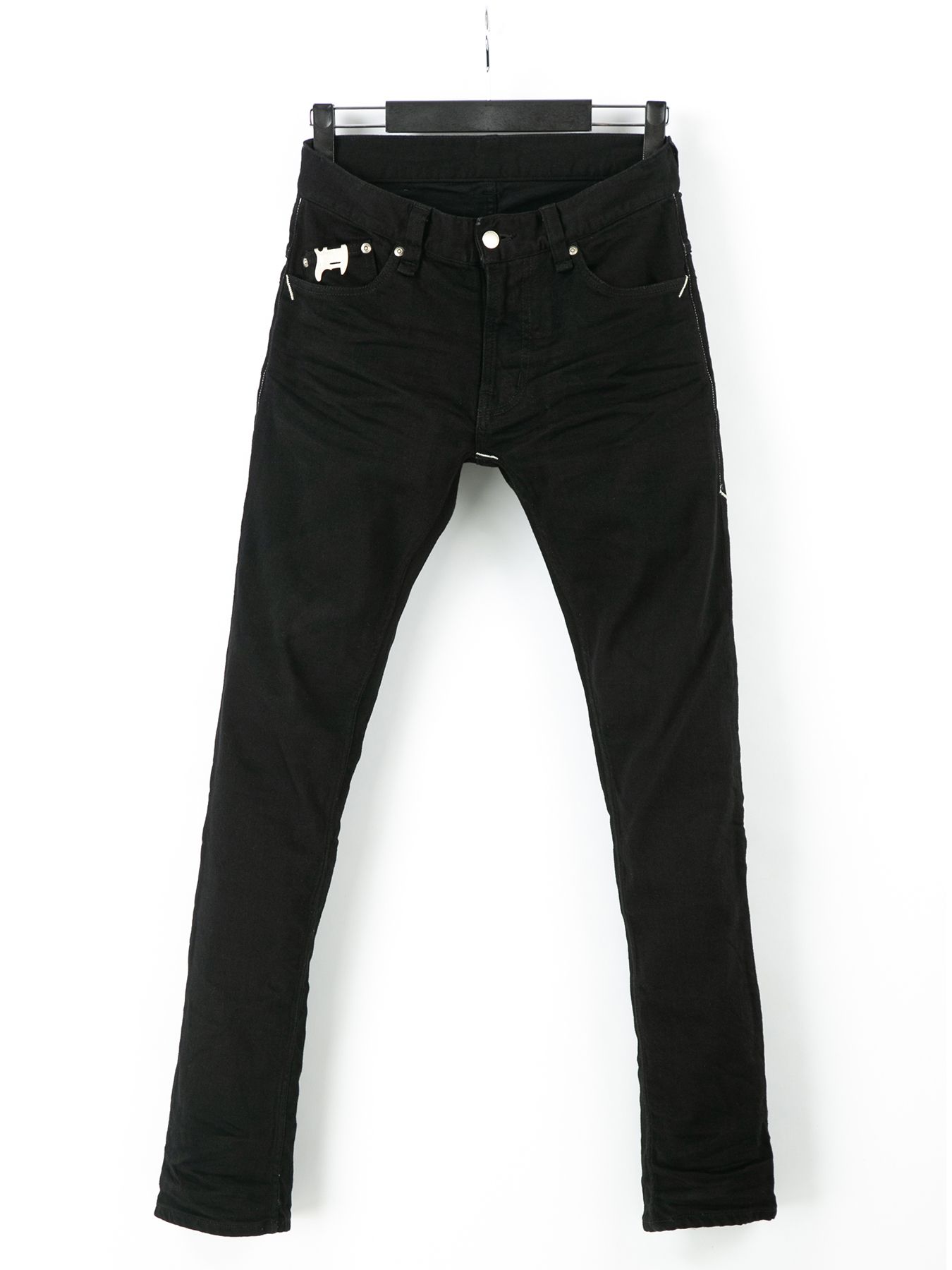 【予約品 10月12日(日) 締切】11oz Organic Cotton Stretch Denim Tight Straight Jeans / 11oz オーガニックコットン ストレッチデニム タイトストレート / TIGHT JOE / ブラック（ワンウォッシュ）