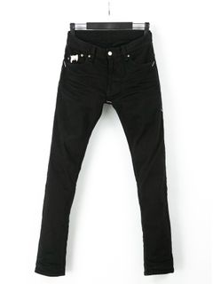 【予約品 10月12日(日) 締切】11oz Organic Cotton Stretch Denim Tight Straight Jeans / 11oz オーガニックコットン ストレッチデニム タイトストレート / TIGHT JOE / ブラック（ワンウォッシュ）