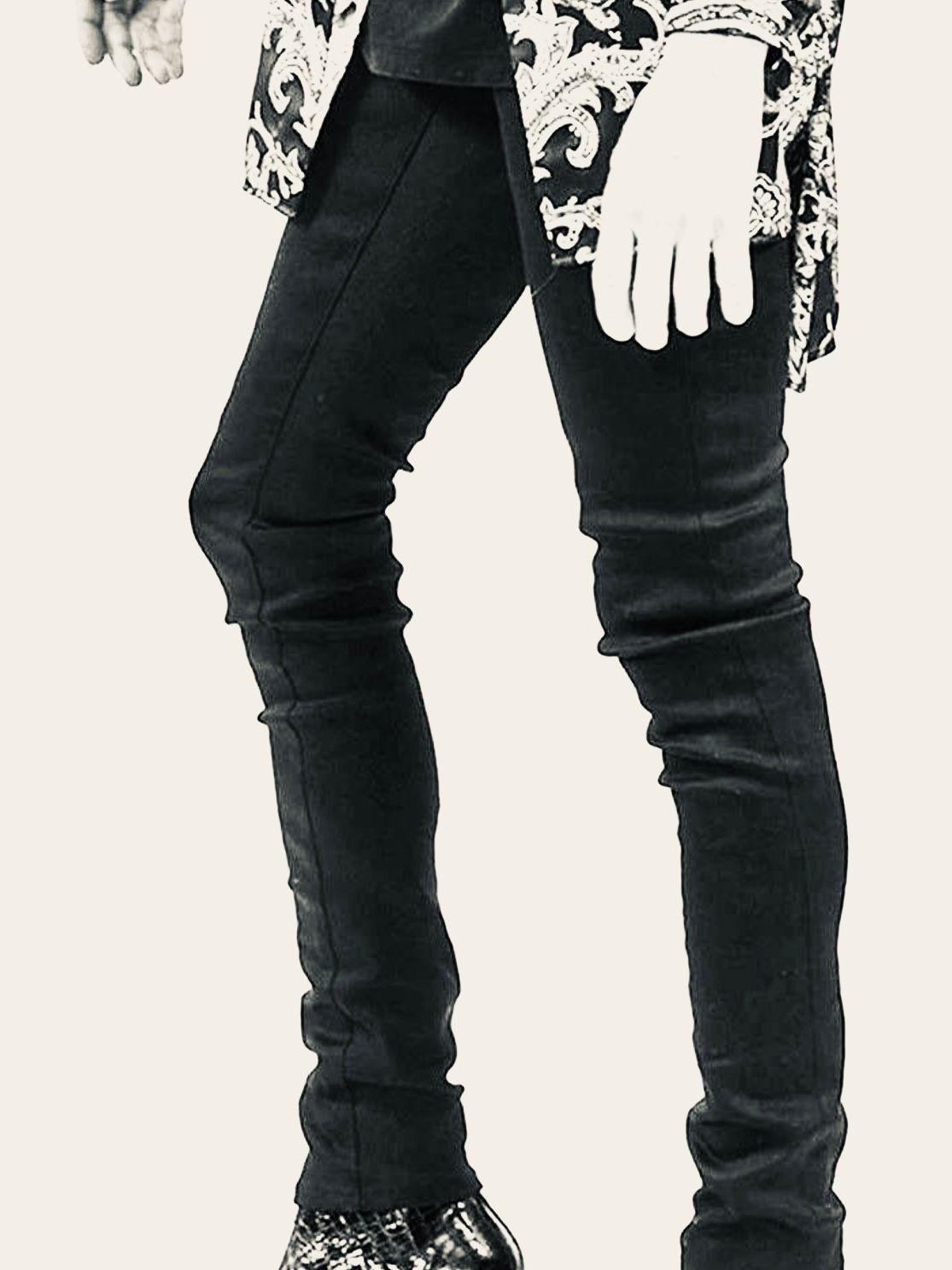 skinny denim pants /ハイブリットスキニーストレッチパンツ BLACK 【ys Yuji SUGENO】