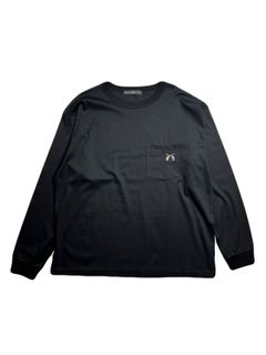 【予約品 8月10日(日) 締切 】POCKET L/S T CRY / ポケット ロングスリーブ Tシャツ / クリスタル ブラック