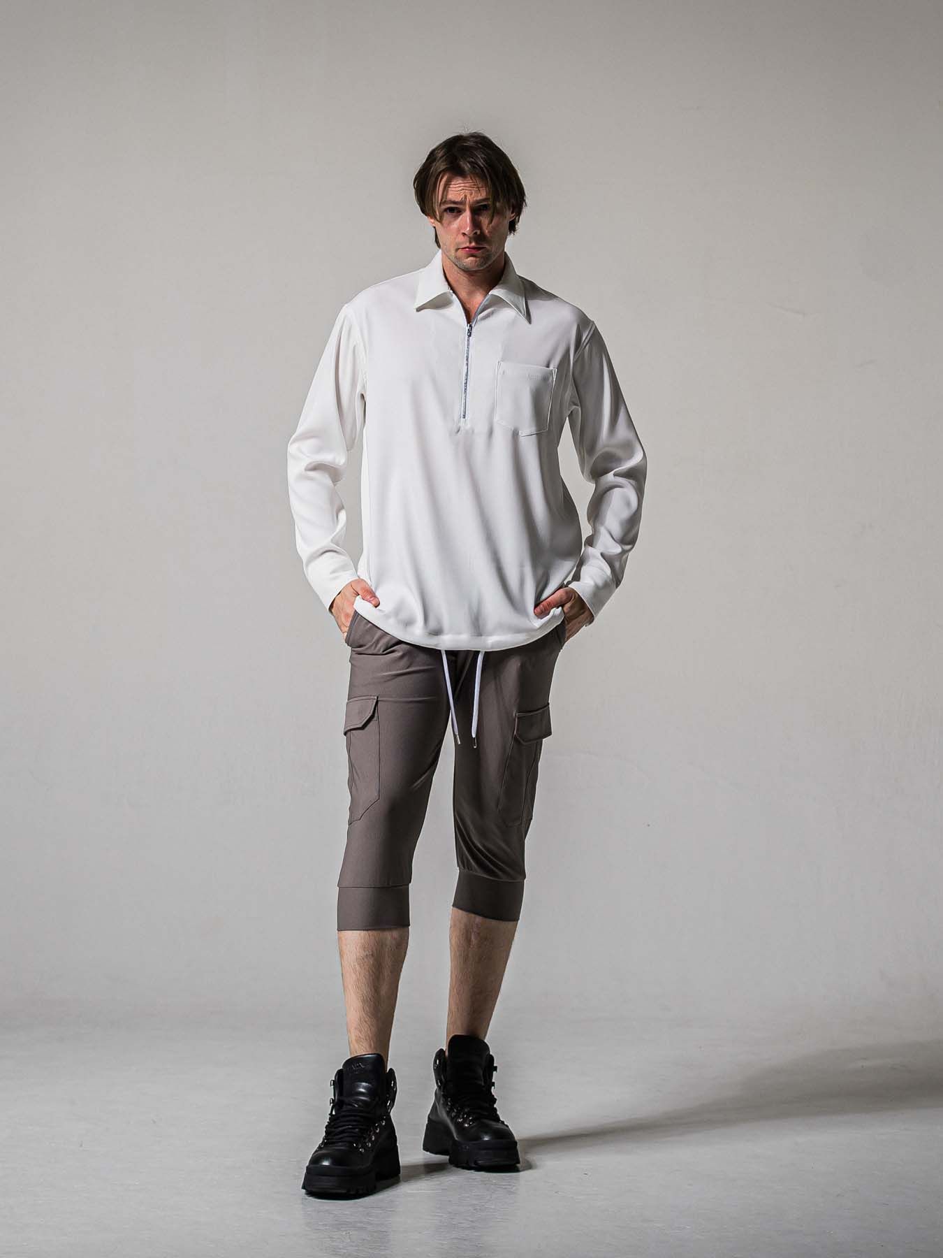 【予約品 11月16日(日) 締切】CARGO CROPPED PT / カーゴクロップド ジャージパンツ / グレー