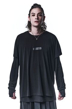 《予約品》 LayerdLongSleevesT-Shirts Tシャツ BEATENJIKU / Black&Black 【kiryuyrik】 7月入荷予定