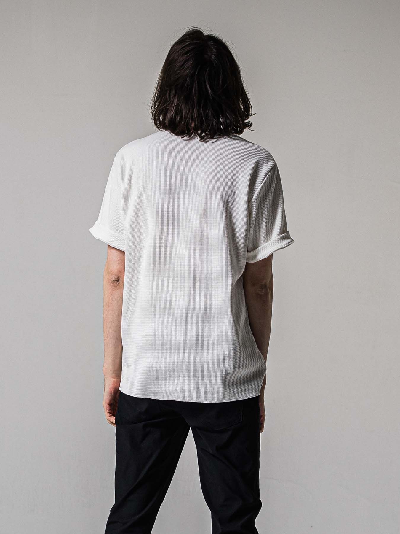 【予約品 11月16日(日) 締切】CUT OFF THERMAL T / カットオフサーマルTシャツ / ホワイト