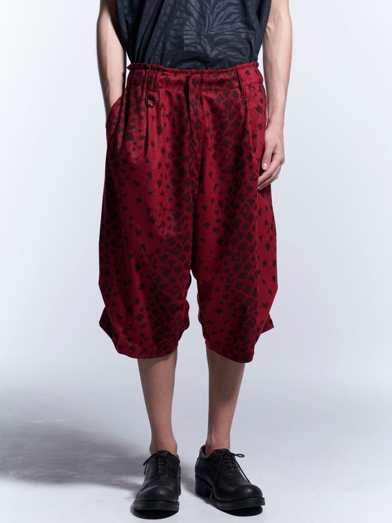 コラボ Saruel Bondage Short Pants / RedLeopard 【BLACK HONEY CHILI COOKIE × kiryuyrik】