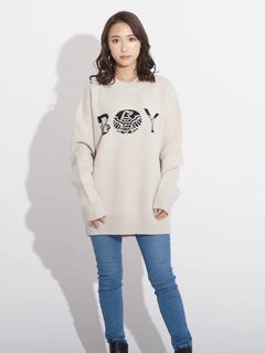 BOY CREW NECK SWEATER OFF WHITE【B223N6060031】