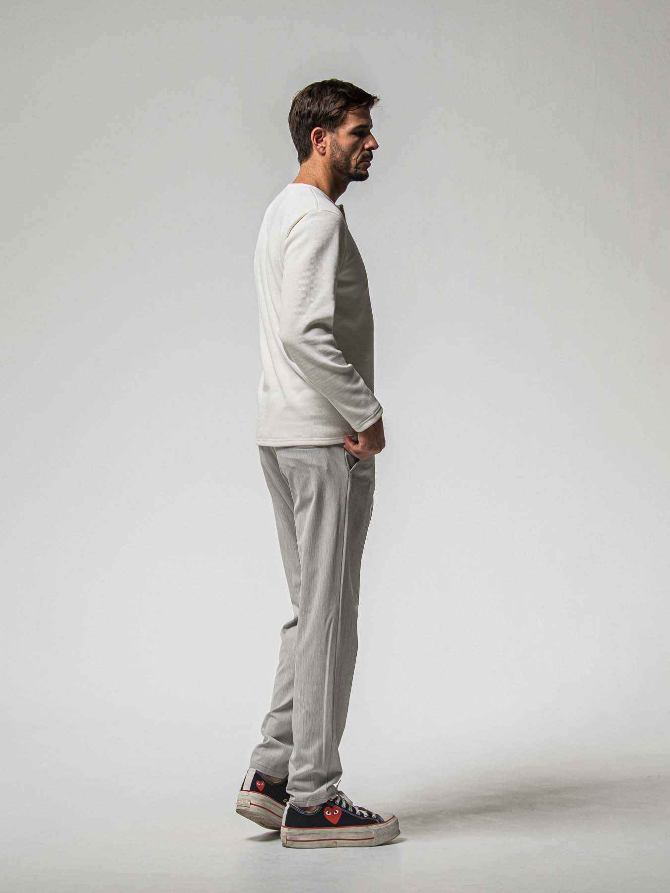 【予約品 】PAT WIDE EASY PANTS / パット ワイドイージーパンツ / グレー