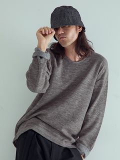 【予約品 】ROLLSLEEVE / ロングスリーブ Tシャツ / 杢SD