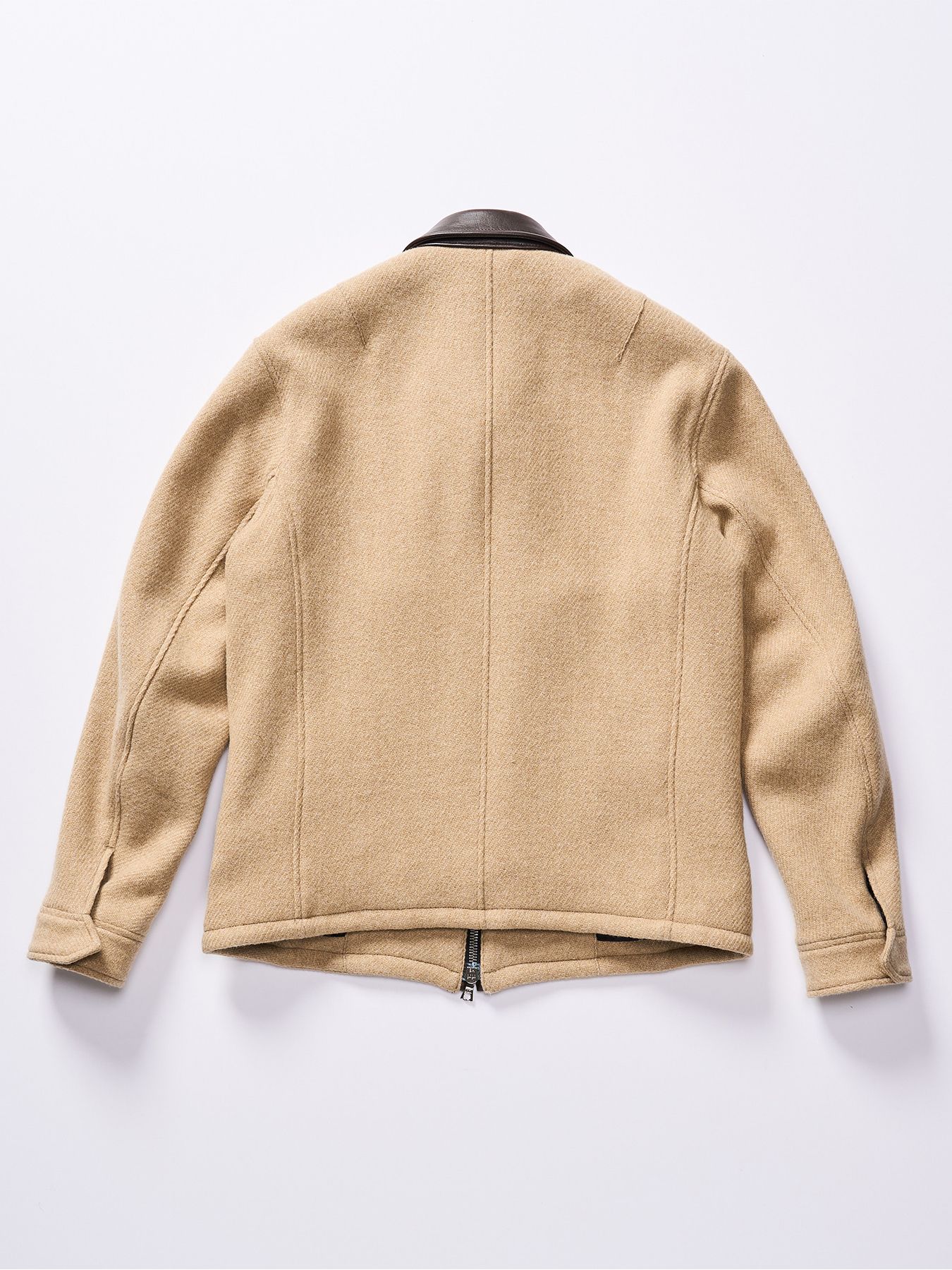 【予約品 】classical tweed zip blouson / クラシックツイード ジップブルゾン / ベージュ