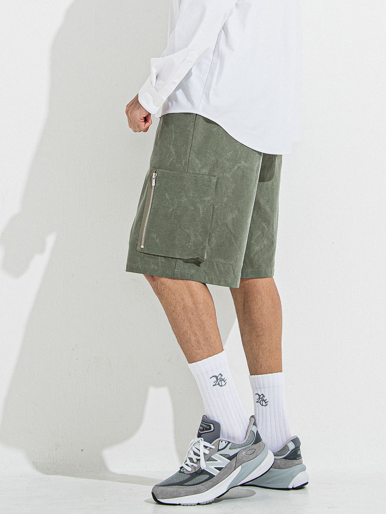 【予約品 】DAVID CARGO HALF PANTS / デヴィッドカーゴハーフパンツ / ヴィンテージカーキ