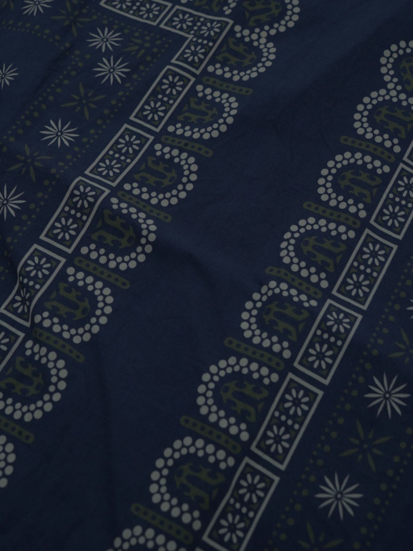 【予約品 2月1日(日) 締切】VINTAGEBANDANA SHIRTS / ヴインテージバンダナ柄 長袖シャツ / ネイビー