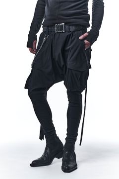《予約品》 SaruelCargoPants カーゴパンツ HighTensionJersey / Black 【kiryuyrik】 8月入荷予定