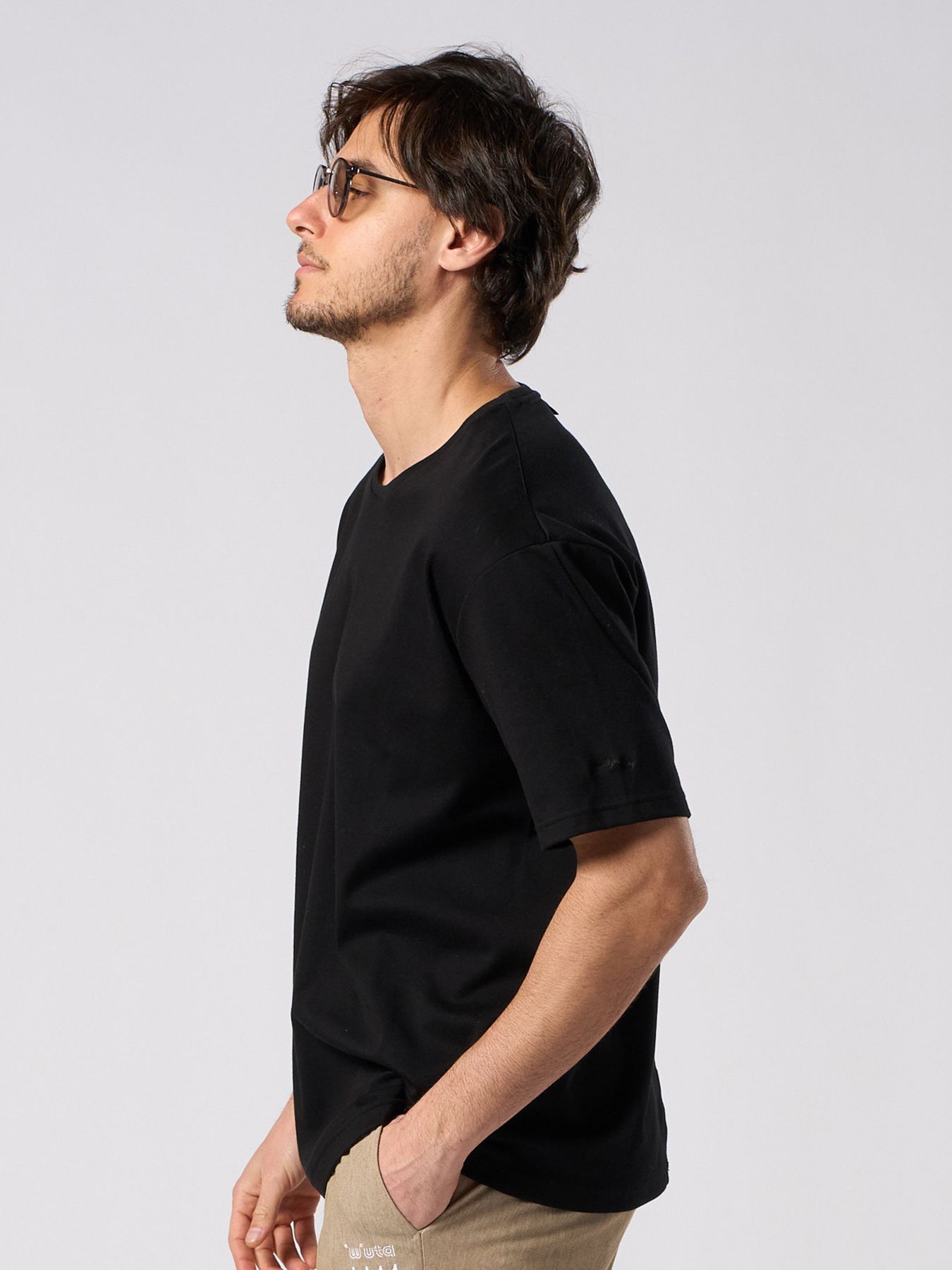 【予約品 1月25日(日) 締切】luxury cotton S/S / ラグジュアリーコットン ショートスリーブ / ブラック