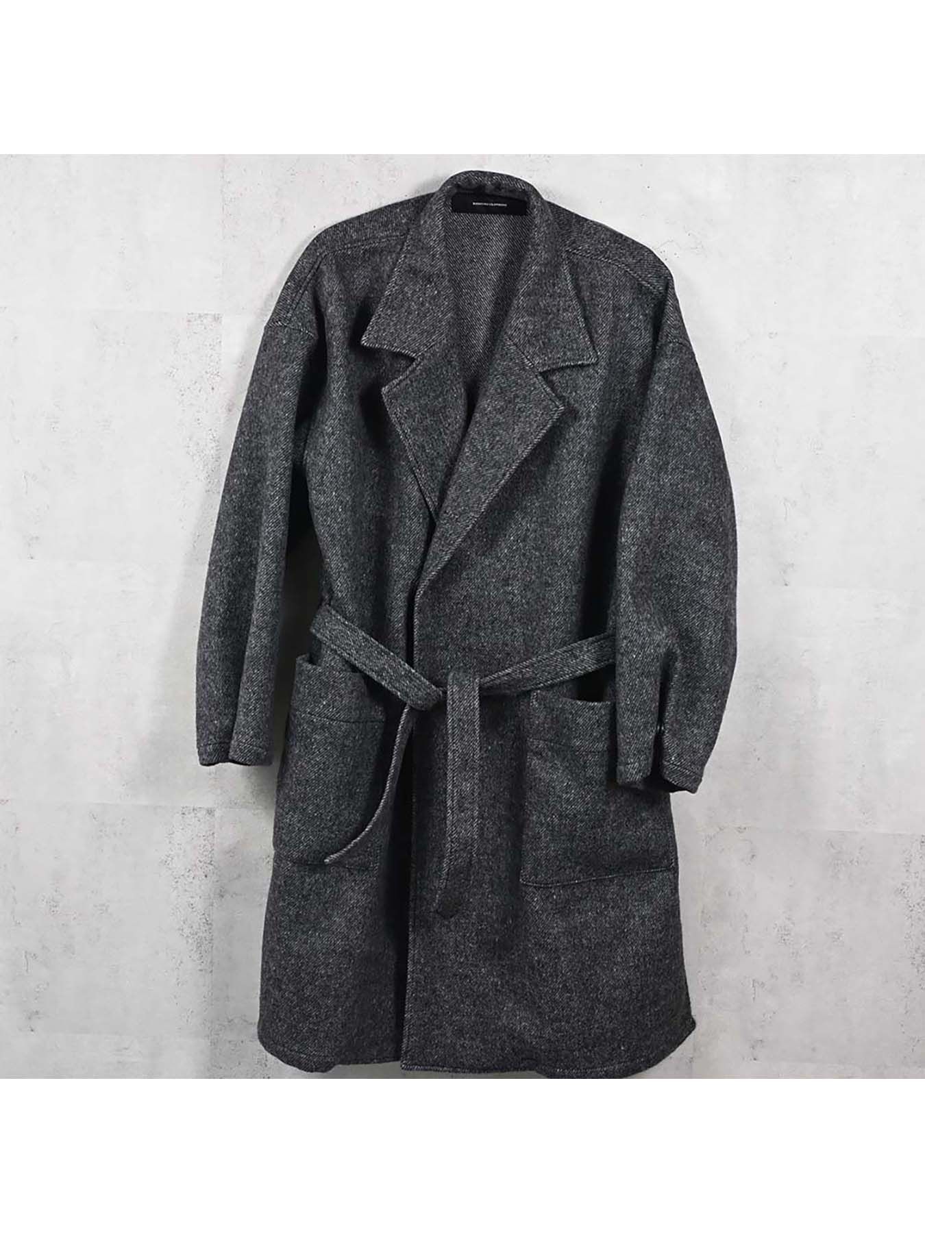 【予約品 】GOWN OVER COAT / ガウンオーバーコート / グレー