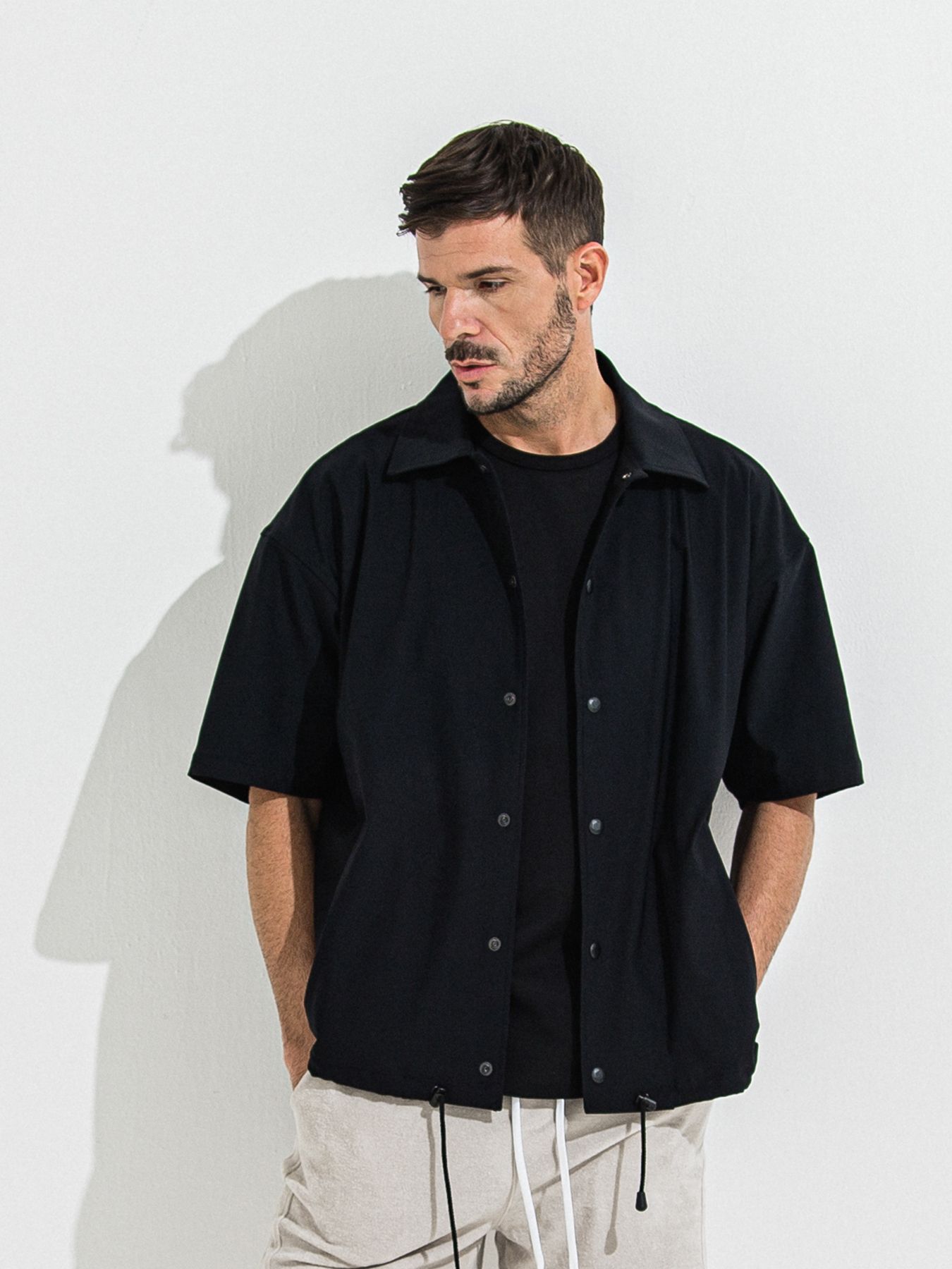 【予約品 】YOAKE PHOTO OVER TEE /  フォトオーバーサイズTシャツ / ブラック