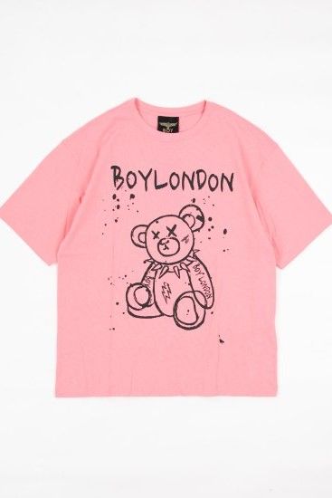 PUNK BEAR T-SHIRTS/ ピンク 【BOY LONDON】