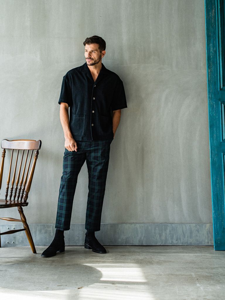 《予約品3月3日18：00締め》 PAT WIDE EASY PANTS / イージーパンツ / グレンチェック