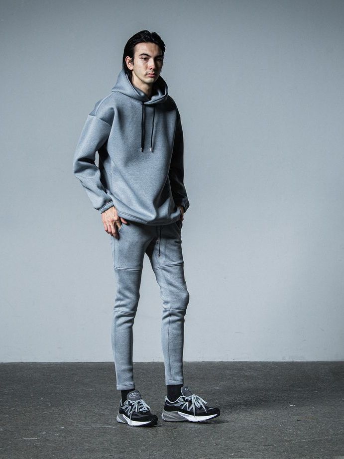 《予約品》 cardboard hoodie / ダンボールニットパーカー / グレー