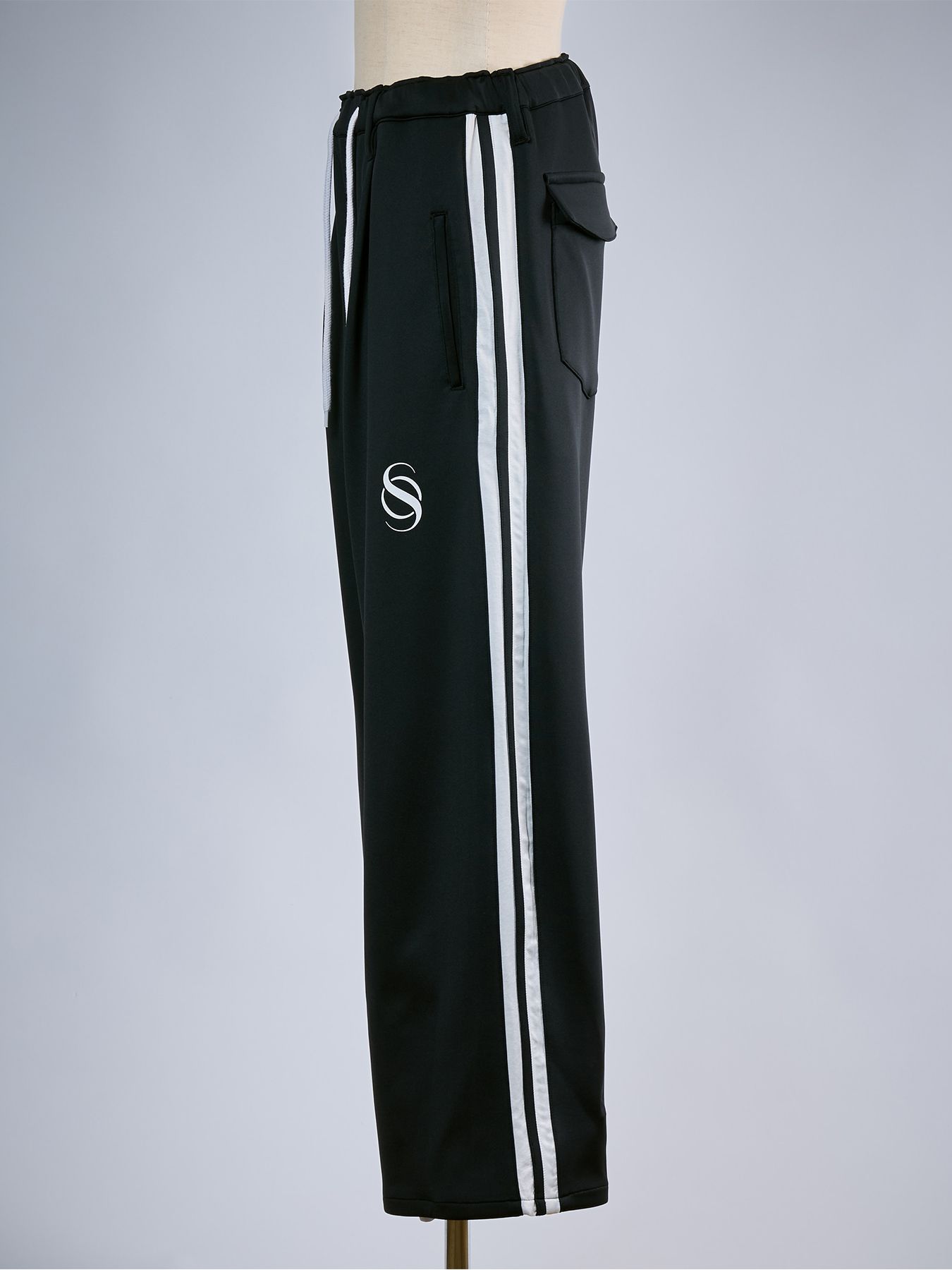 【予約品 10月26日(月) 締切】Line Pants / ラインパンツ / ブラック×ホワイト