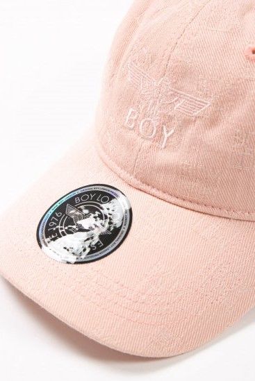 LOGO JACQUARD CAP キャップ / PINK 【BOY LONDON】