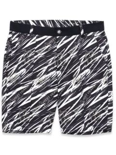 DRY STRETCH 千鳥格子×グラフィックSHORTS｜MEN'S ブラック