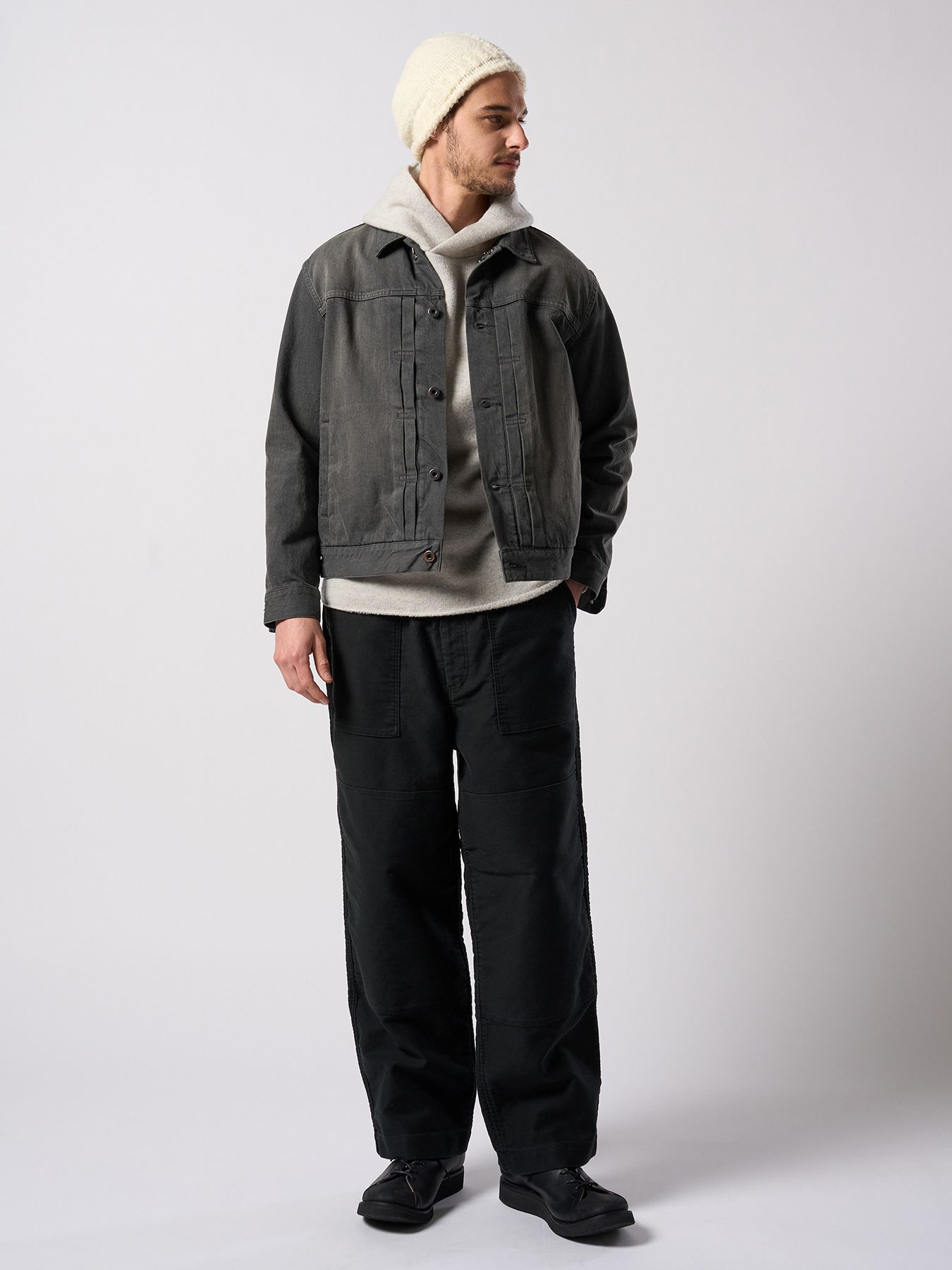 【予約品 4月19日(日) 18時締切】heavy moleskin work pants / ヘビーモールスキン ワークパンツ / ブラック