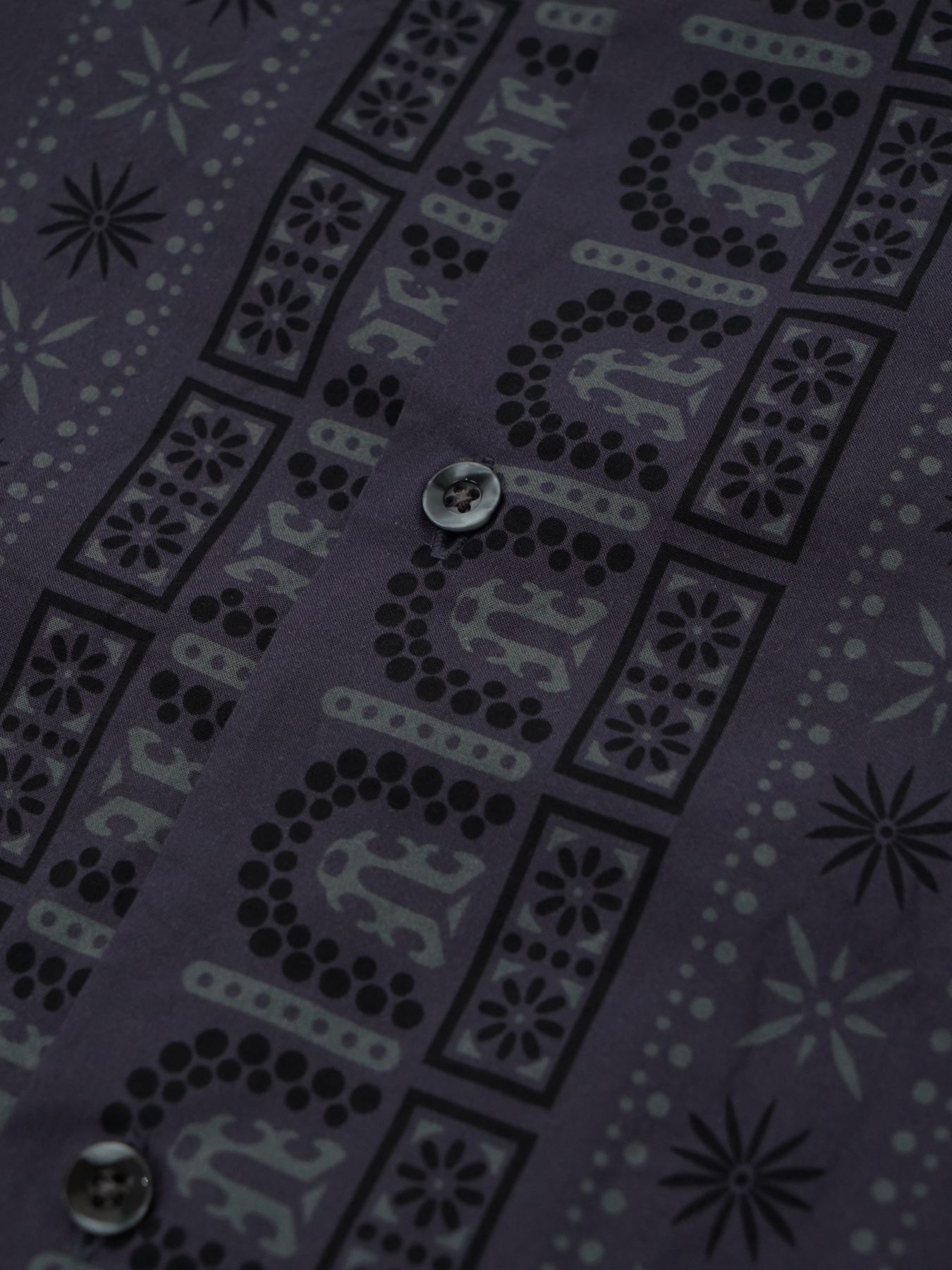 【予約品 2月1日(日) 締切】VINTAGEBANDANA SHIRTS / ヴインテージバンダナ柄 長袖シャツ / パープル