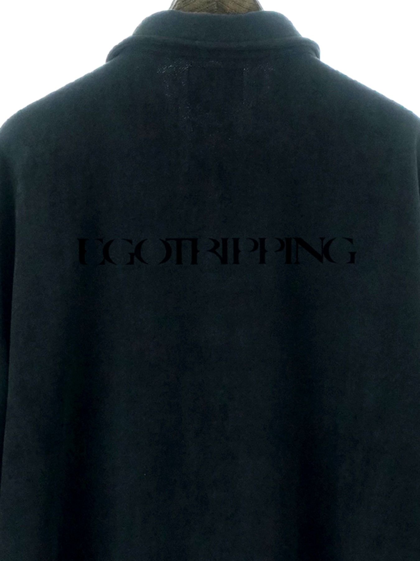 【予約品 11月23日(日) 締切】MINIMALPULLOVER / プリント プルオーバーシャツ / BLACK