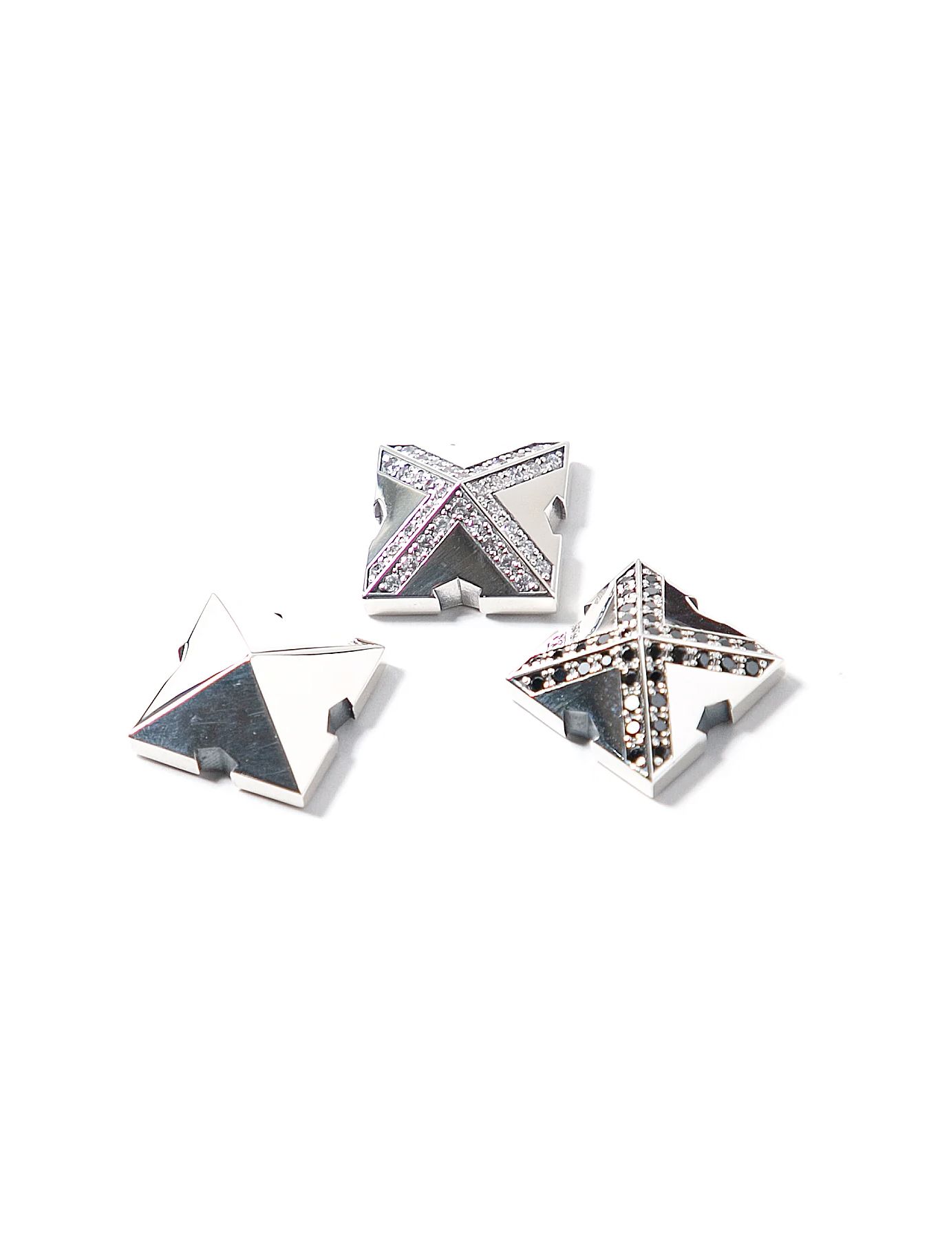 【予約品 10月12日(日) 締切】Silver925/Zirconia Snap Stud / シルバー925 スナップスタッズ / Black Zirconia