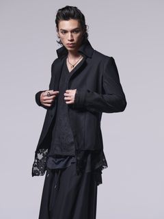 《予約品》 LayeredShortSingleNpoleon / ショートナポレオンジャケット / ブラック