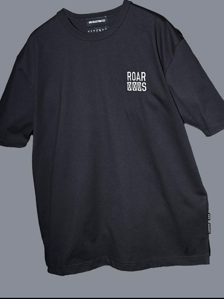 Wネームroarguns x godselection xxx 23SS Tシャツ / BLACK 【roarguns】