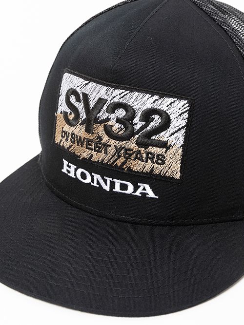 HONDAコラボHONDA×SY TRUCKER MESH CAPメッシュキャップ / BLACK 【SY32 by SWEET YEARS】