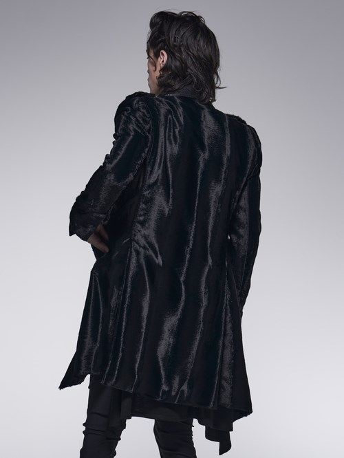 《予約品》 LongPeackedJacket / ロングジャケット / ブラック 【kiryuyrik】 10月以降入荷予定