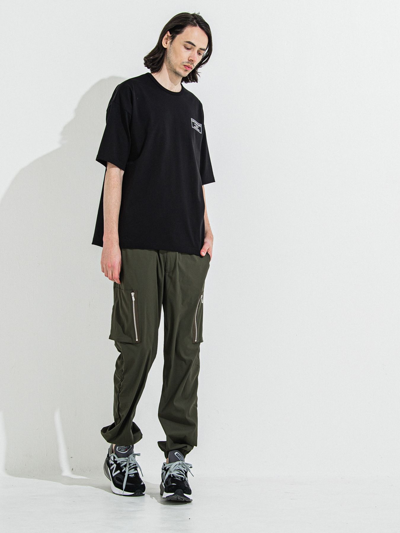 CREW OVER TEE /  クルーオーバーサイズTシャツ / ブラック