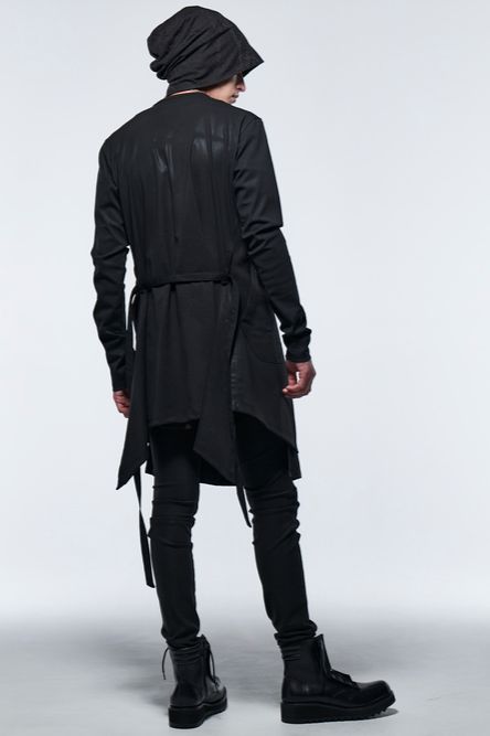 《予約品》 CoatingCardigan / ブラック 【kiryuyrik】 2023年3月以降入荷予定