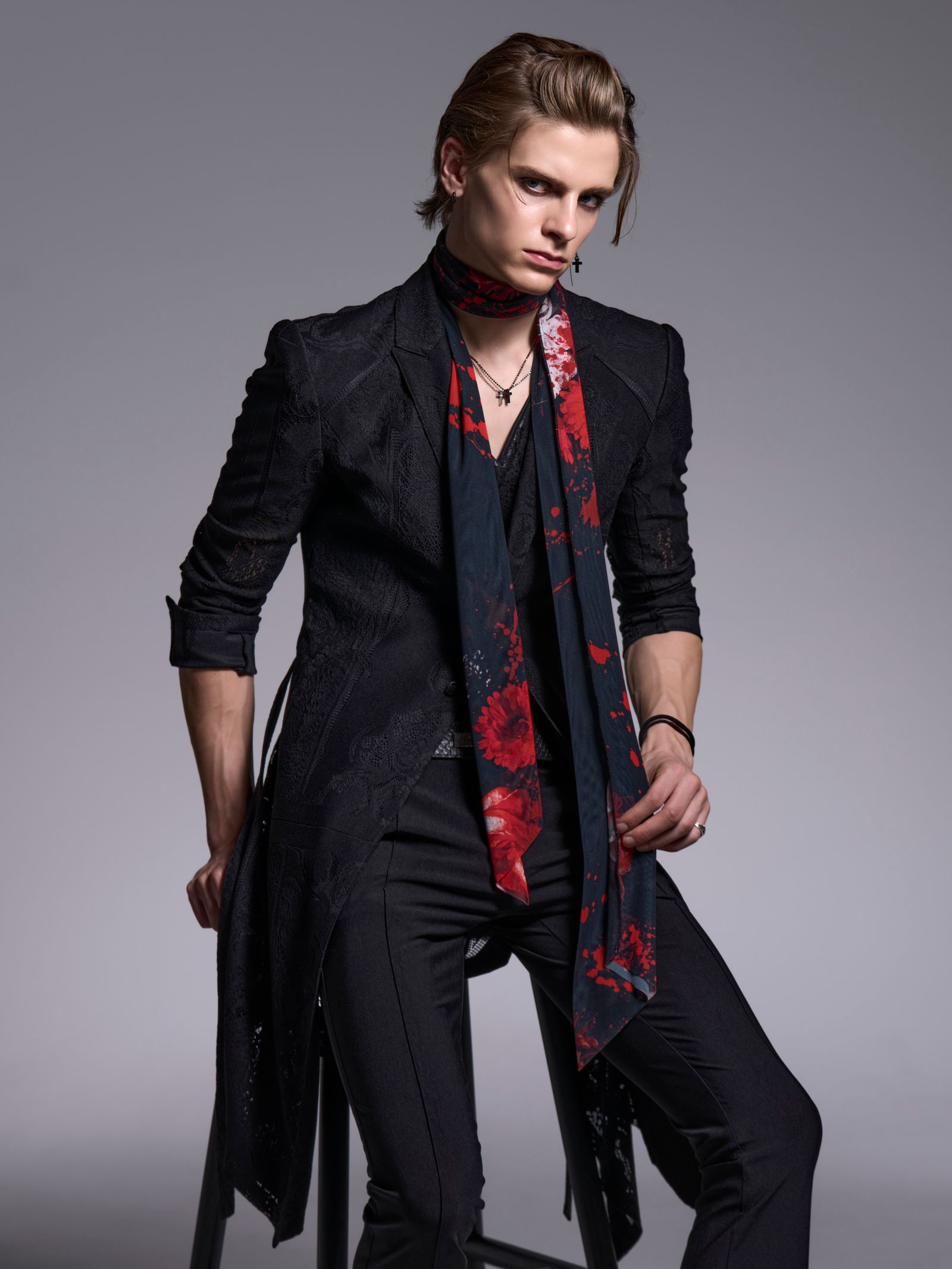 【予約品 1月4日(日) 締切】Stole / ストール / ブラックフローラ