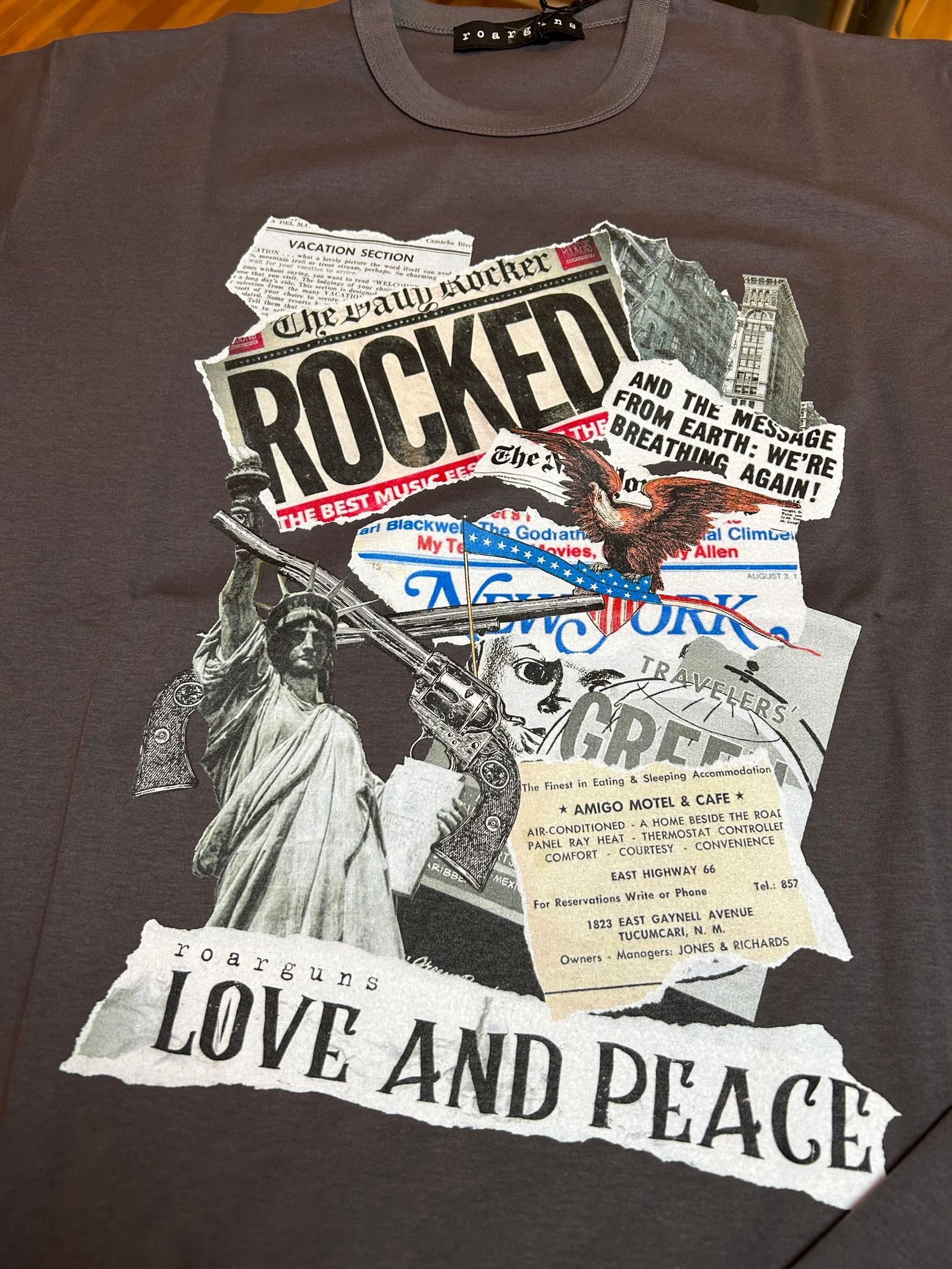 NEWYORK ROCKED S/S T グレー
