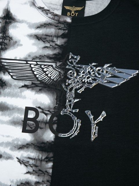 BICOLOR EAGLE TEE / Tシャツ / ブラック 【BOY LONDON】