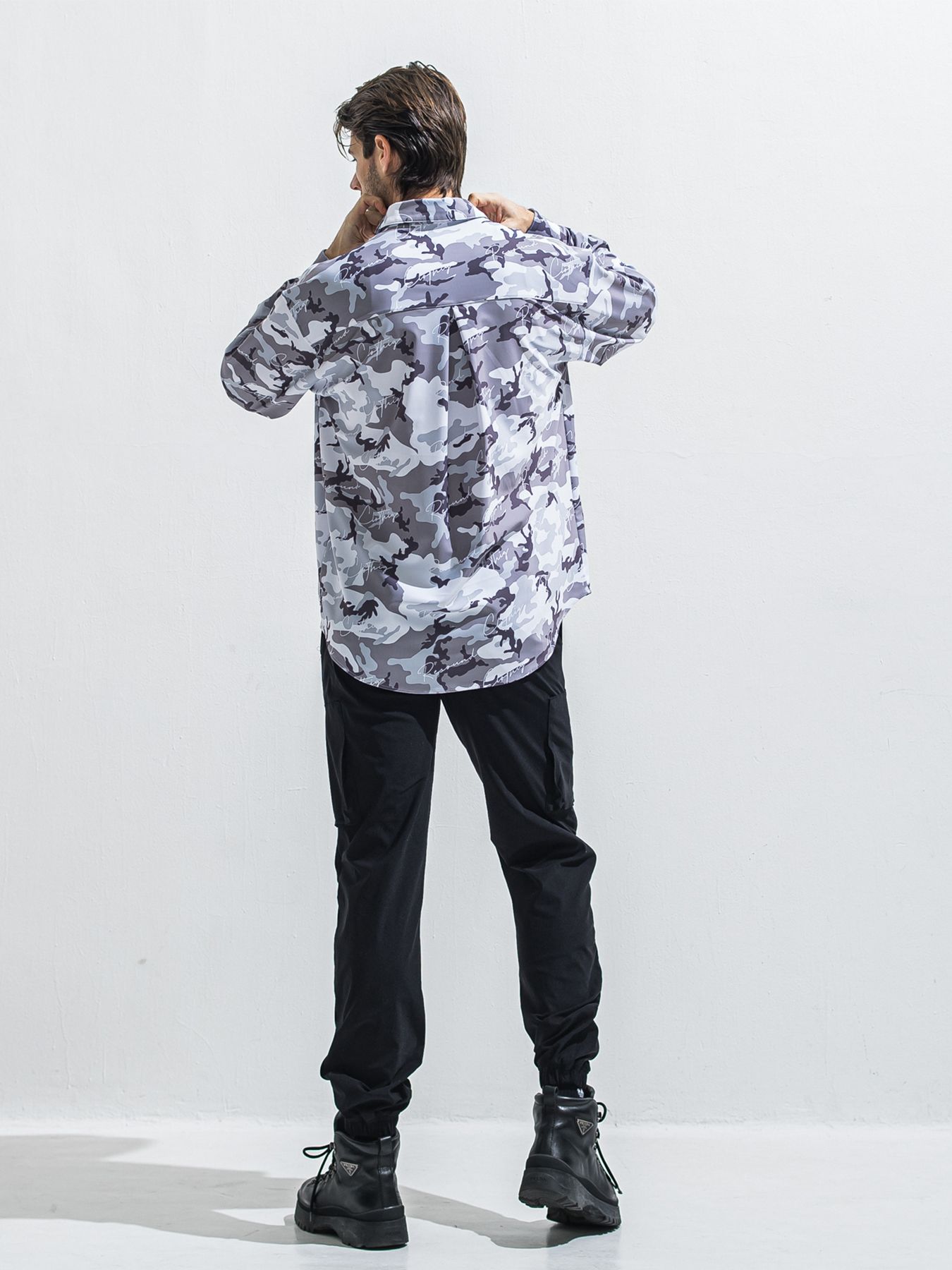 【予約品 2月15日(日) 18:00 締切】DAVID NYLON CARGO PANTS/ ミリタリーナイロンカーゴパンツ / ブラック