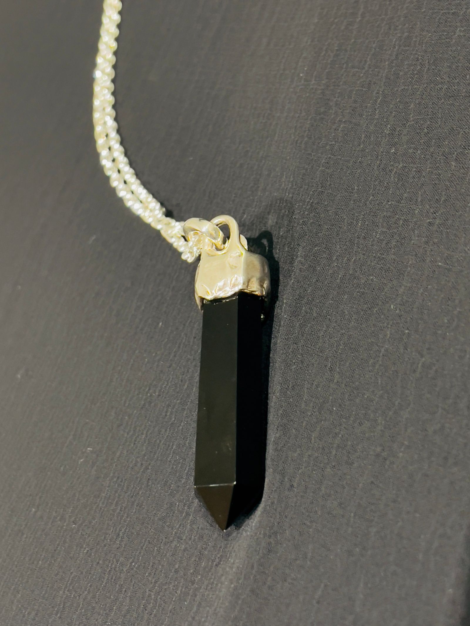 One off OBSIDIAN with DIAMONDS NECKLACE / 限定商品 オブシディアンウィズダイヤモンドネックレス