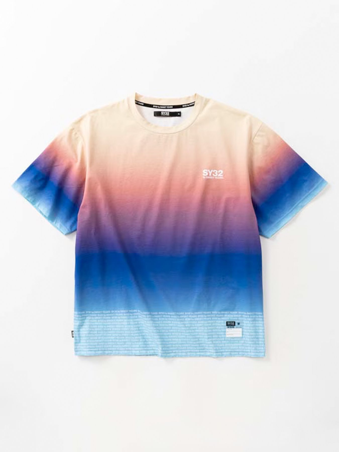 GRADATION LOGO TEE / グラデーション ロゴ Tシャツ / サンセット【SY32 by SWEET YEARS】
