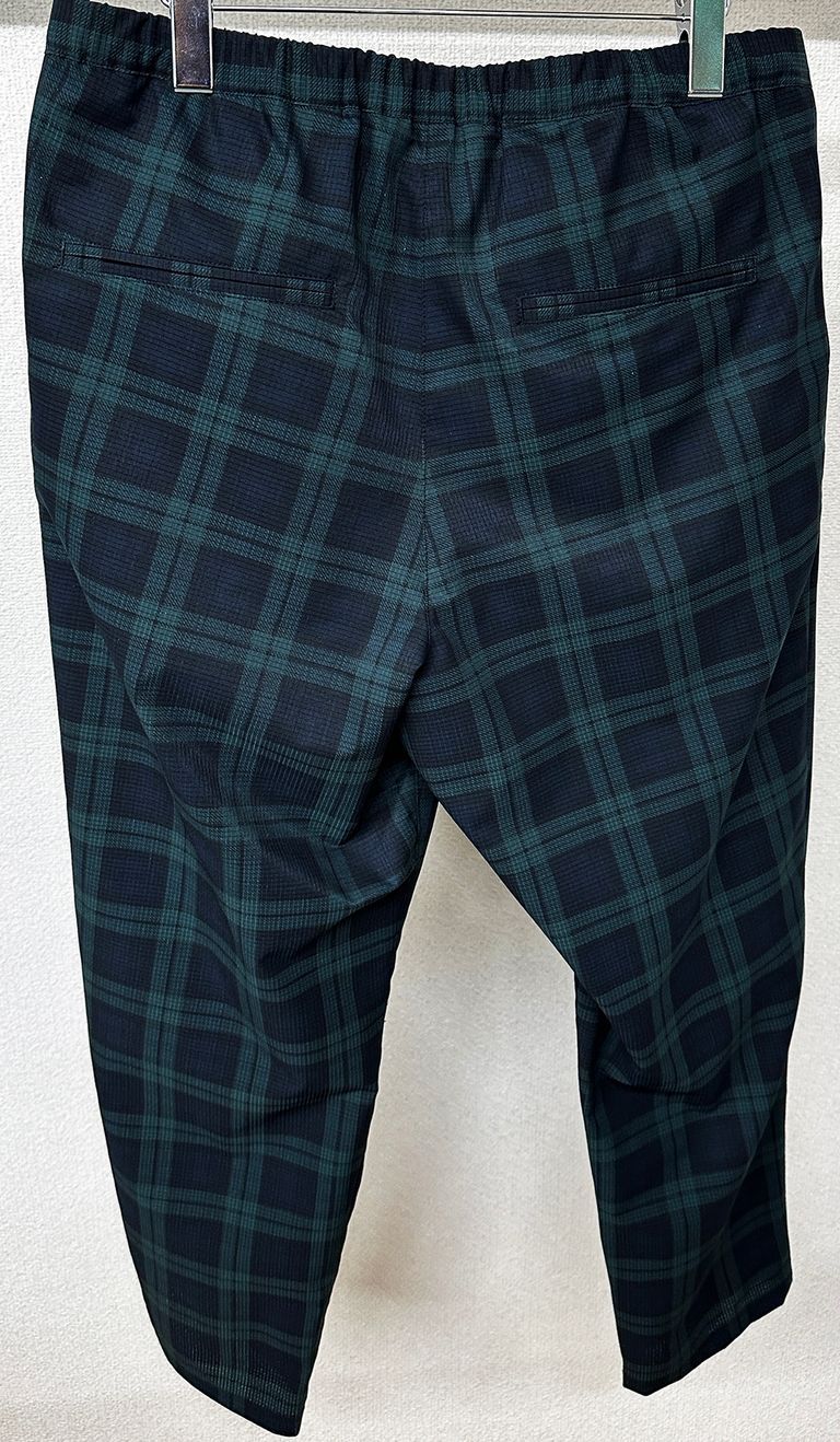 《予約品3月3日18：00締め》 PAT WIDE EASY PANTS / イージーパンツ / グレンチェック