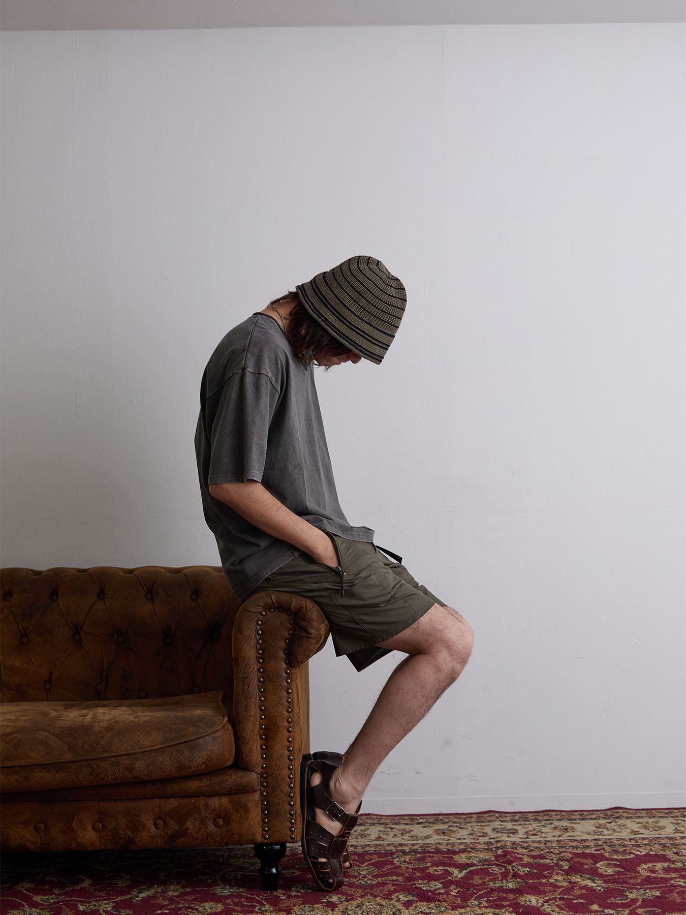 CREWNOT TEE crock / Tシャツ / ダークブラウン