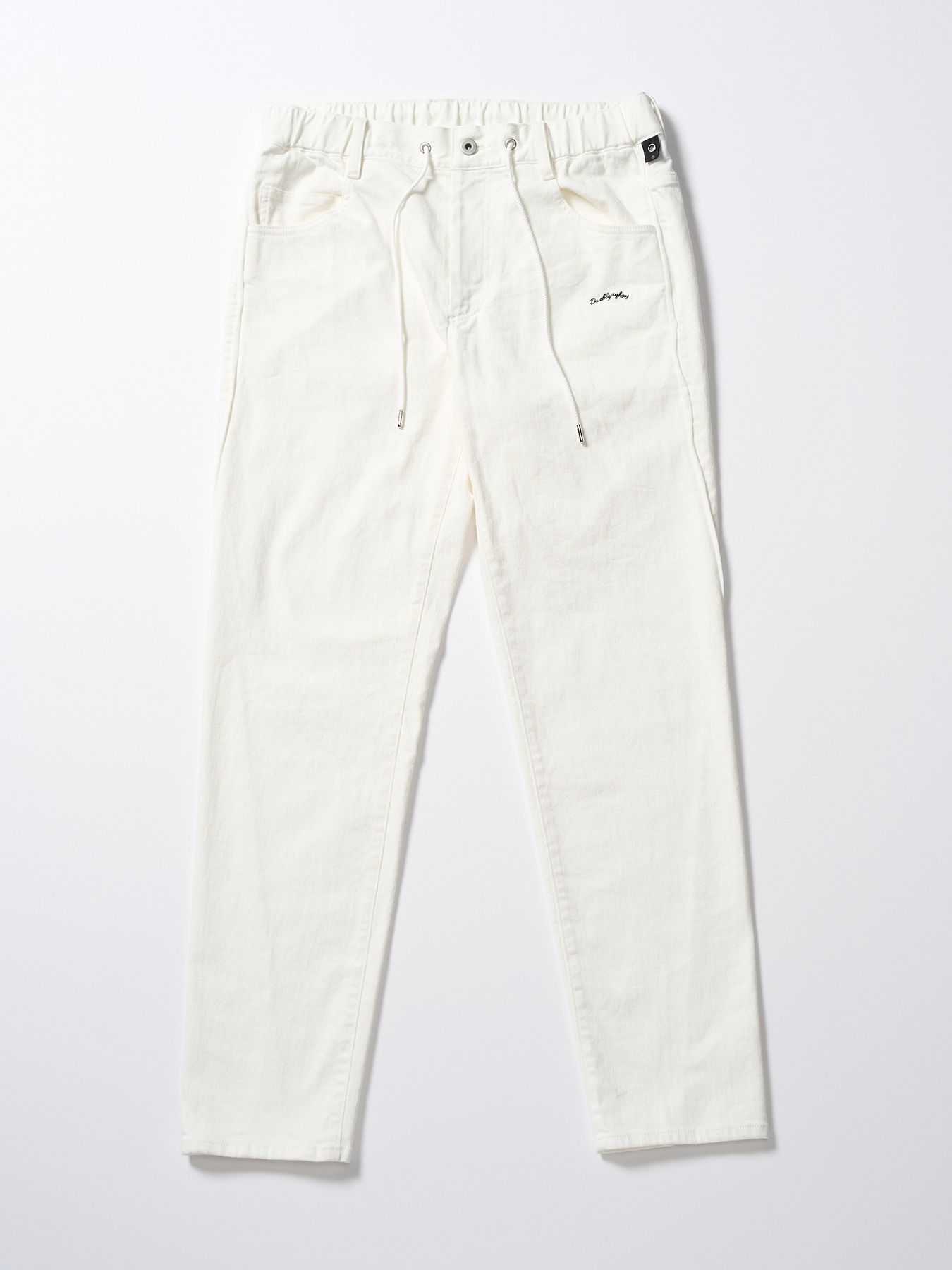 【予約品 1月25日(日) 締切】thin denim easy / シンデニム イージーパンツ / ホワイト