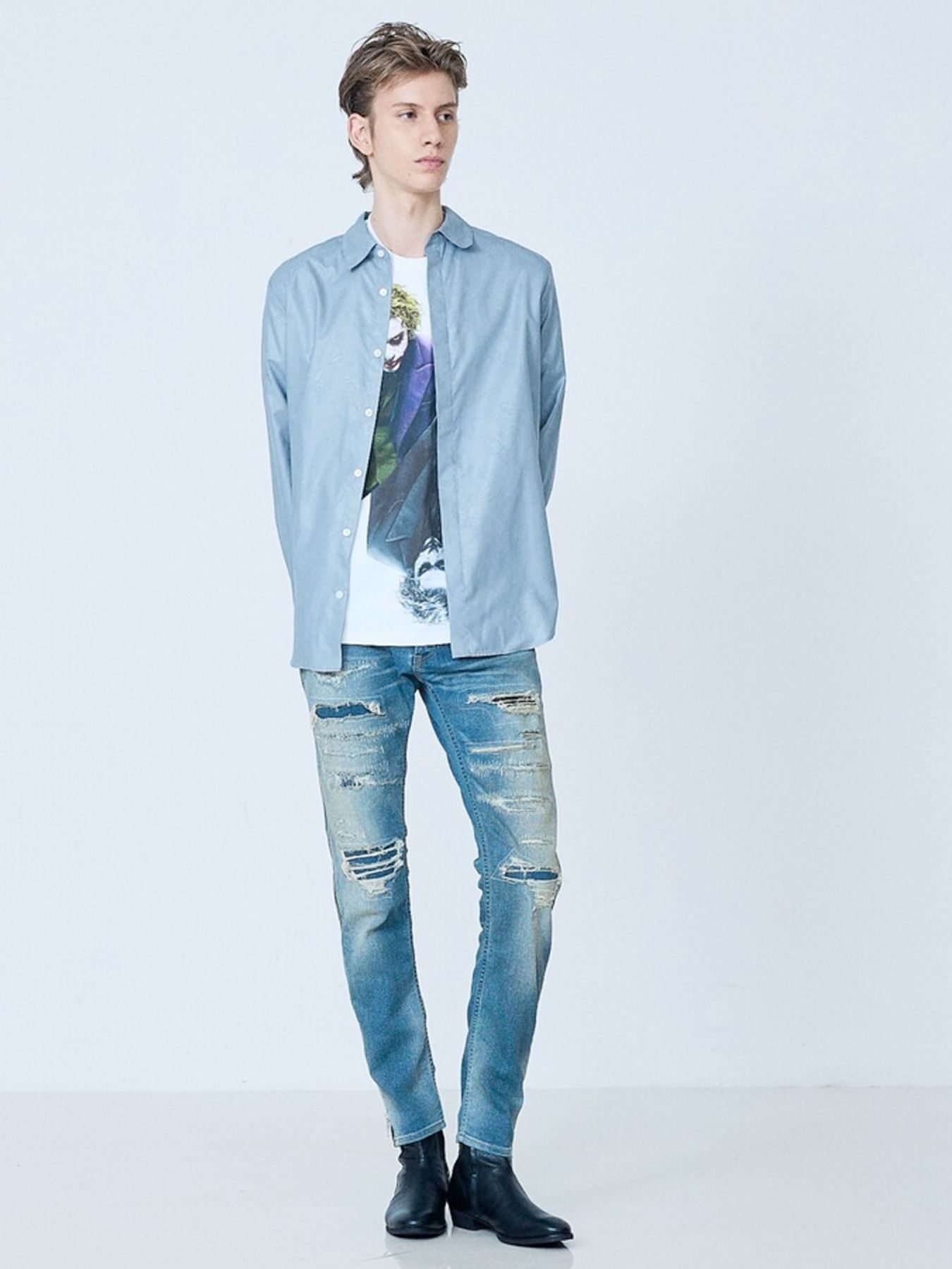 《The Joker × 5351》半袖 プリント Tシャツ / ホワイト【5351 POUR LES HOMMES】