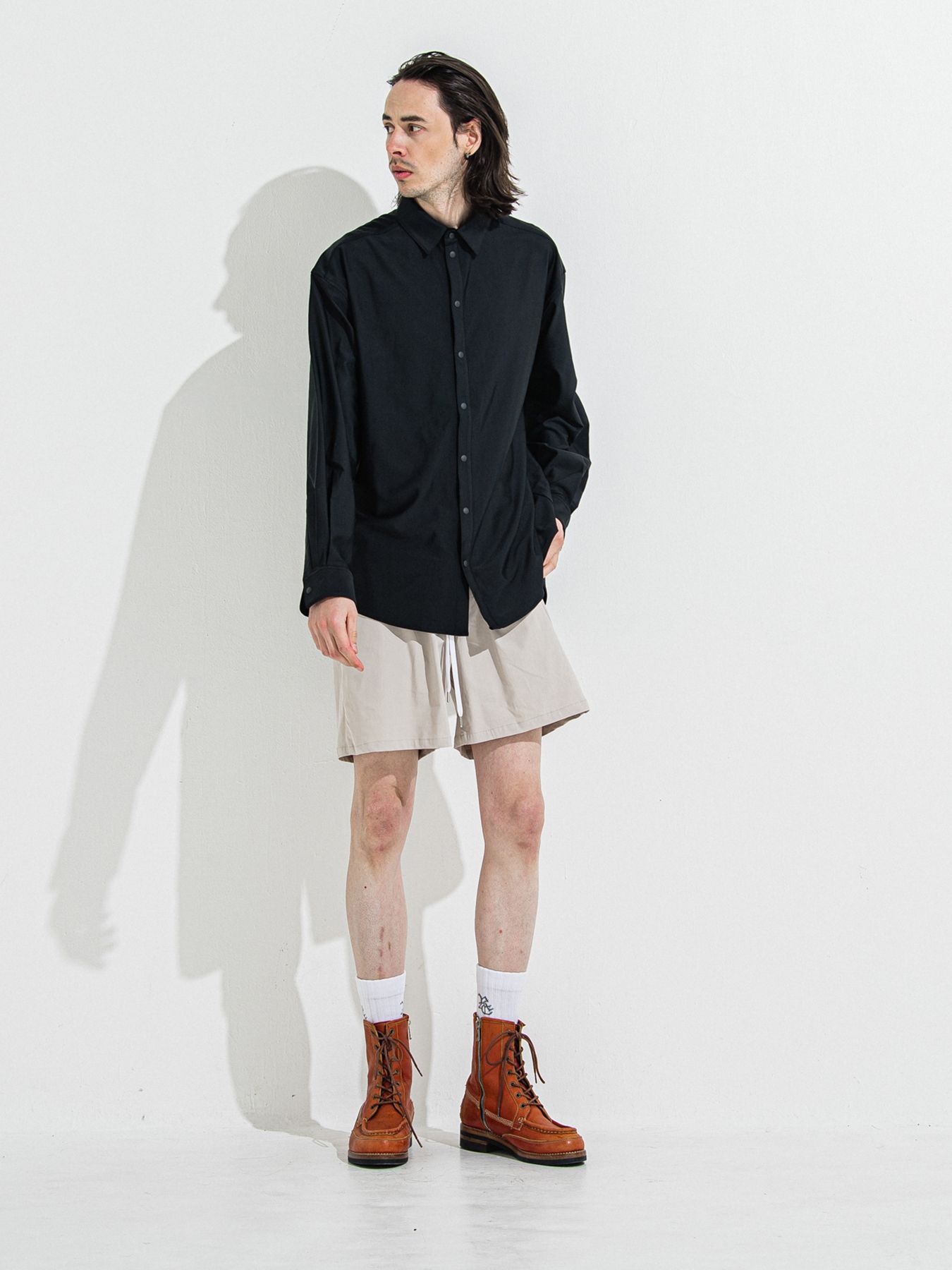 【予約品 】RASH JACK SHIRTS / ラッシュガード ジャックシャツ / ブラック