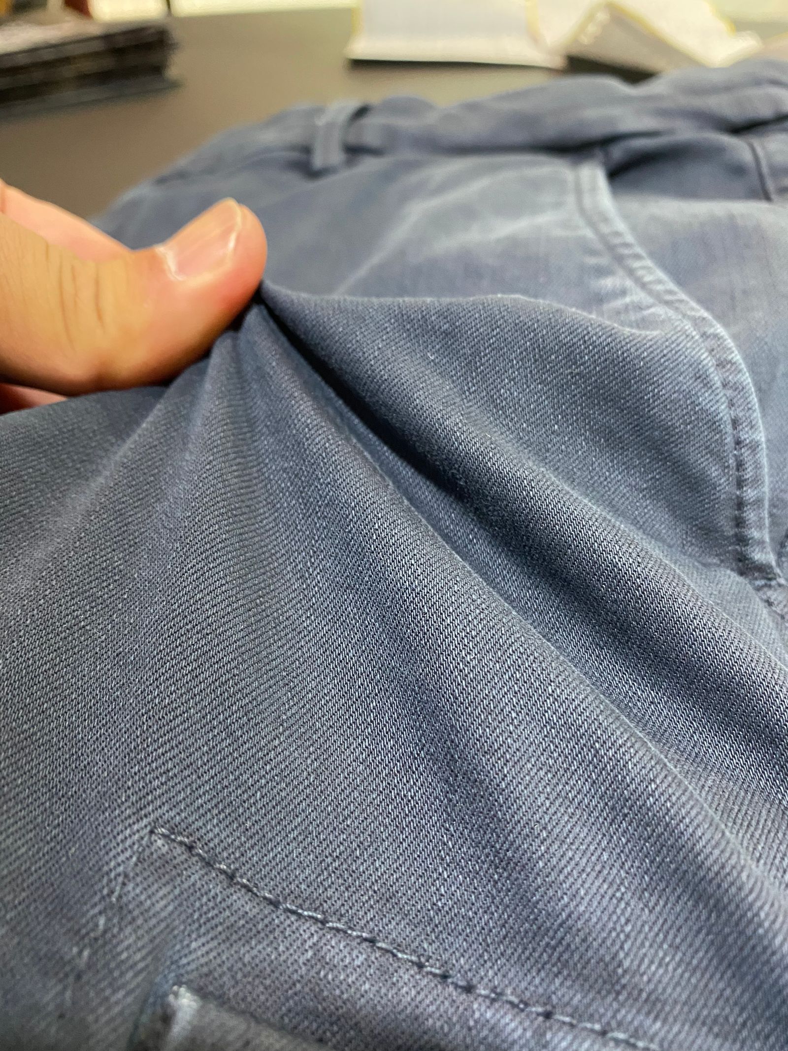 10.5 HYPERFLEX DENIM SHORTS / デニムショートパンツ  / ネイビー 【REPLAY】