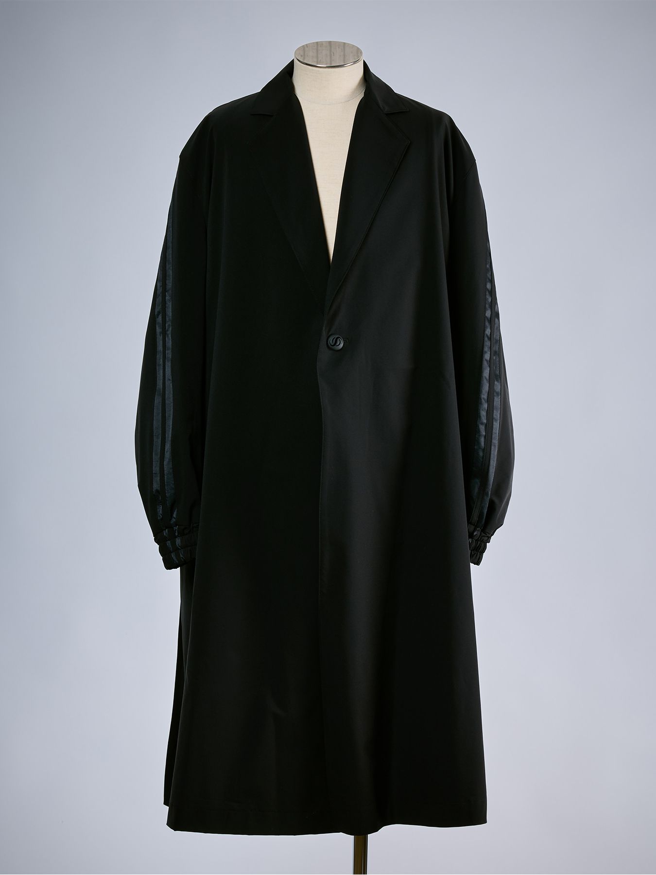 【予約品 10月26日(月) 締切】Drape Coat / ドレープコート / ブラック