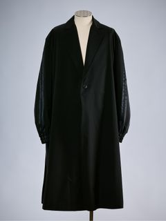 【予約品 10月26日(月) 締切】Drape Coat / ドレープコート / ブラック