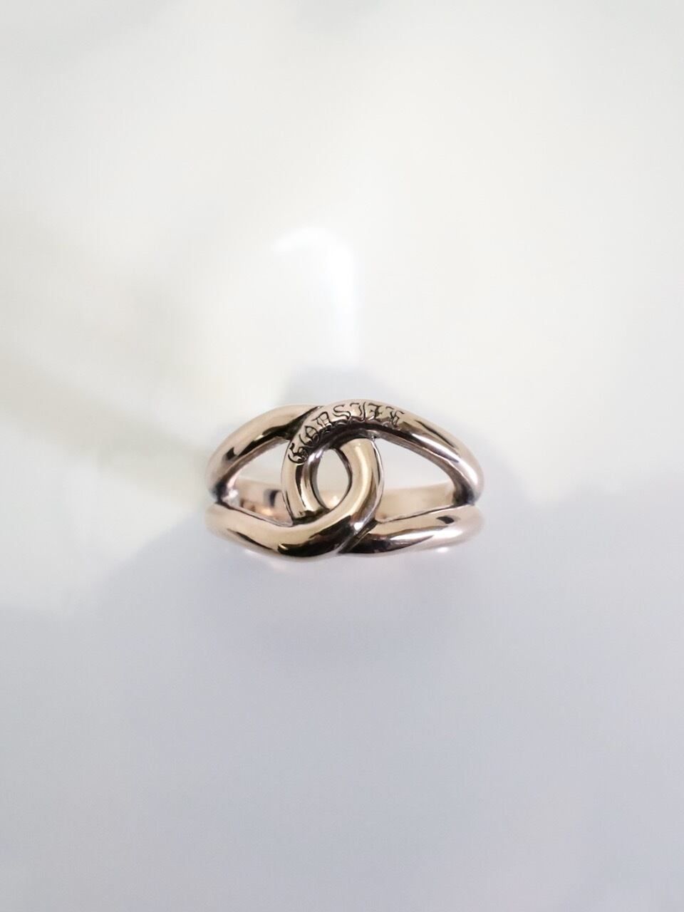 《受注生産》 OPEN TEARDROP RING pink silver / オープンティアドロップリング・ピンクシルバー 【注文から2-3週間後入荷予定】