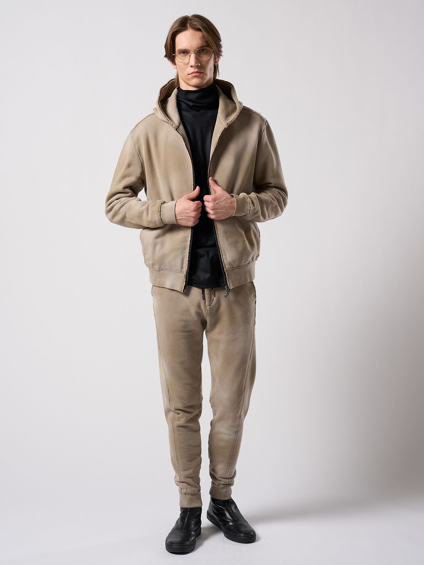 【予約品 4月19日(日) 18時締切】front zip bootie / ホースレザー フロントジップブーツ / ブラック